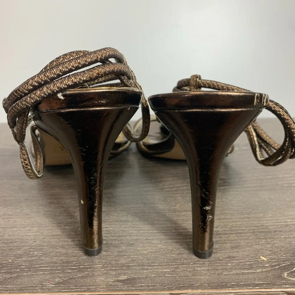 Dollhouse Womens Strappy Jewelled Heeled Sandals Sz 8 Boho Whimsy Fairycore FLAW - Picture 12 of 16